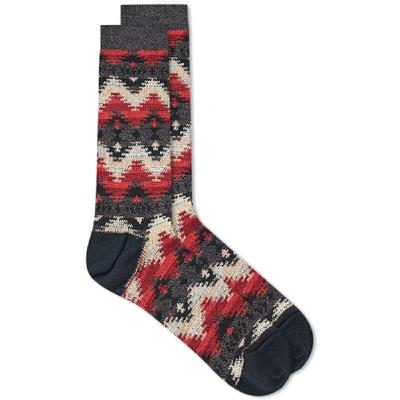 Anonymous Ism Wigwam Jacquard Crew Sock In Multi