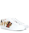 GUCCI ACE LEATHER SNEAKERS,P00294928