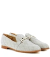 TOD'S DOUBLE T SUEDE LOAFERS,P00305177-12