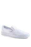 Vans Classic Slip-on In Ochre/ True White Checkerboard
