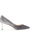 JIMMY CHOO ROMY 60 DÉGRADÉ GLITTERED LEATHER PUMPS