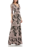 JS COLLECTIONS EMBROIDERED LACE GOWN,866251