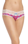 HONEYDEW INTIMATES LACE TRIM LOW RISE THONG,200260