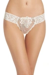 HANKY PANKY FLORAL LOW RISE THONG,6W1671