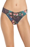 Hanky Panky Keiko Original-rise Floral-print Thong In Multi