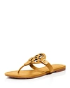 Tory Burch Women's Miller Leather Thong Sandals In Dusty Cassia