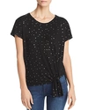 KIM & CAMI FOIL-DOT TEE,A1004-K088-BL