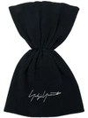 YOHJI YAMAMOTO YOHJI YAMAMOTO DRAWSTRING CAP - BLACK,HWH0806212695305