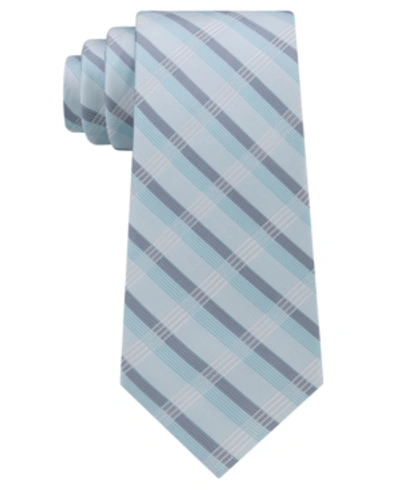 Calvin Klein Men's Creme Plaid Tie In Taupe