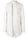 Lost & Found Asymmetric Button In White