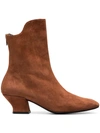 DORATEYMUR BROWN HAN 50 SUEDE ANKLE BOOTS,FDORWHAB105202TAN12575548