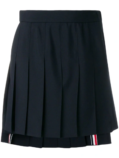 Thom Browne Asymmetric Pleated Skirt