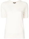N•PEAL CASHMERE ROUND NECK T-SHIRT,NPW1803C12694560