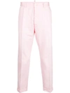DSQUARED2 DSQUARED2 TAILORED FITTED TROUSERS - PINK & PURPLE,S71KB0052S4858512481399
