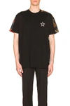 Givenchy Cuban Hells Fire Crewneck Cotton Tee In Black