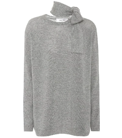 Valentino Cashmere Sweater In Grey