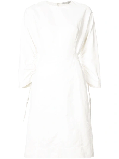Stella Mccartney White Fitted Midi Dress