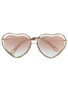 CHLOÉ heart shaped sunglasses,CE131S12690970