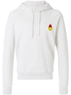 AMI ALEXANDRE MATTIUSSI HOODIE WITH PATCH SMILEY,SMIJ01973012618743