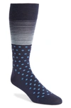 Cole Haan Stripe & Dot Socks In Marine Blue