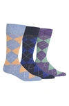 POLO RALPH LAUREN 3-PACK ARGYLE SOCKS,8091PK