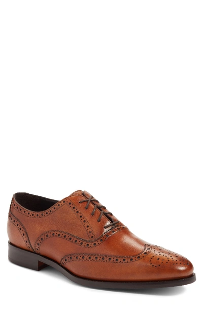 To Boot New York Wilmington Leather Brogue Wingtip Oxfords In Brown