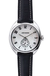 JACK MASON ISSUE NO. 1 LEATHER STRAP WATCH, 41MM,JM-IS01-002