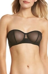 Dkny Sheers Strapless Underwire Bra (a-dd Cups) In Black