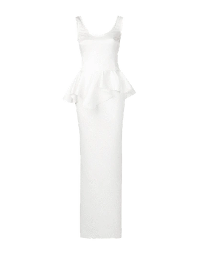 Viktor & Rolf Scoop Neck Peplum Gown In Black