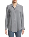 Equipment Essential Silk Shirt In White/black