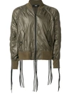 Ktz Corded Bomber Jacket In Green