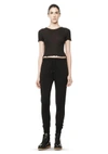 Alexander Wang Ball Chain-embellished Crop Top, Onyx In Black