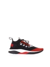 Puma Tsugi Jun Black & Red Sneakers In Black-red