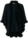 N•PEAL FUR TRIMMED CASHMERE CAPE,NPW52612694015