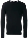 Paolo Pecora Crew Neck Sweater In Black