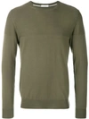 Paolo Pecora Crew Neck Sweater In Green