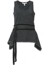 DEREK LAM 10 CROSBY DEREK LAM 10 CROSBY TANK WITH WAIST BELT - BLACK,TS81720SJ12420071