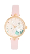 KATE SPADE HOLLAND FLORAL WATCH, 34MM