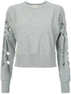 ANDREA BOGOSIAN EMBROIDERED DESTROYED SWEATSHIRT,00293912543174