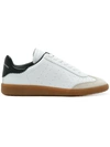 Isabel Marant Leather And Suede Sneakers In White
