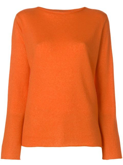 Liska Boat Neck Jumper - Orange