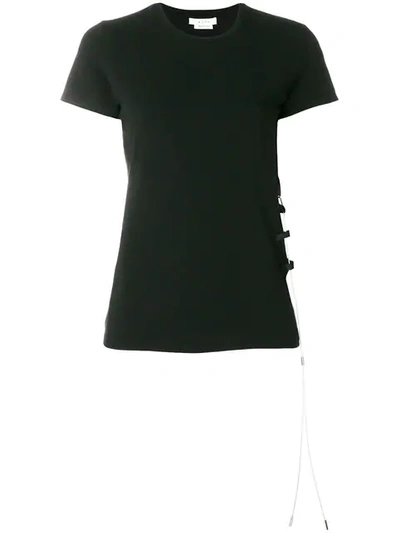 Alyx Cut-out Cotton T-shirt In Black