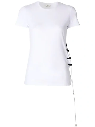 Alyx Cotton T-shirt With Cut-out Detail In White