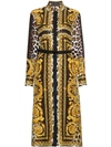 VERSACE SILK SIGNATURE PRINT DRESS,A79469A22563812662060