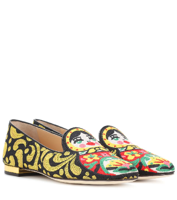 olympia embroidered loafer