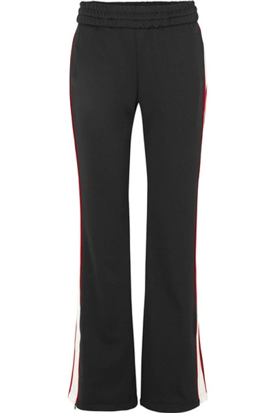Off-white Side Stripe High Waisted Track Trousers In Black