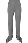 CARMEN MARCH Herringbone wool slim-leg pants