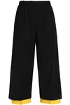 VIONNET Layered pleated cotton-blend culottes,GB 7789028785228354