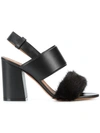 GIVENCHY GIVENCHY BLOCK HEEL OPEN TOE SANDALS - BLACK,BE300JE00M12707109