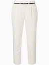 GUILD PRIME GUILD PRIME BELTED TAILORED TROUSERS - WHITE,72Q047014112735878